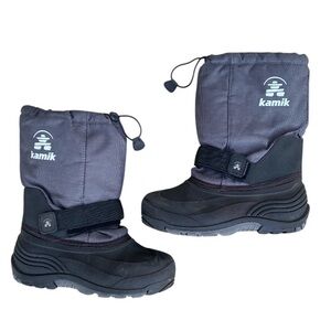 Big Kids' Kamik Waterbug 5 Waterproof Insulated Winter Snow Boots size Youth 4.